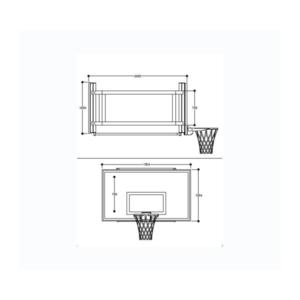 Basketbol Potasi Duvardan Uzatmali VS 003 Yana katlanabilir 0 2 metr 2