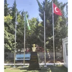 Atatürk Büstü (70cm Alüminyum)+ Kaide (100cm) İlkokul Modeli - Görsel 9